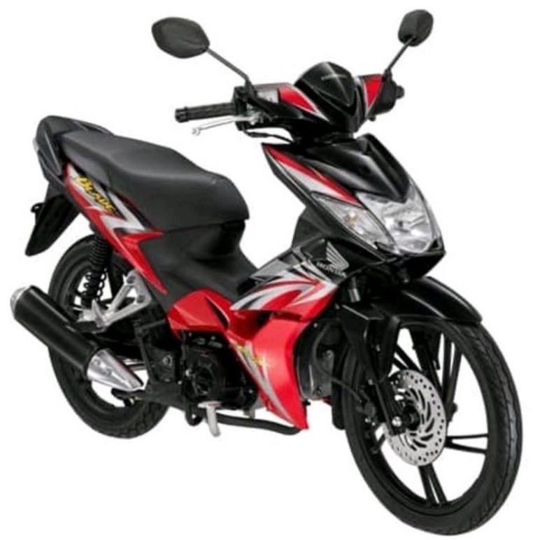 Cover Full body halus Honda Blade lama Hitam merah