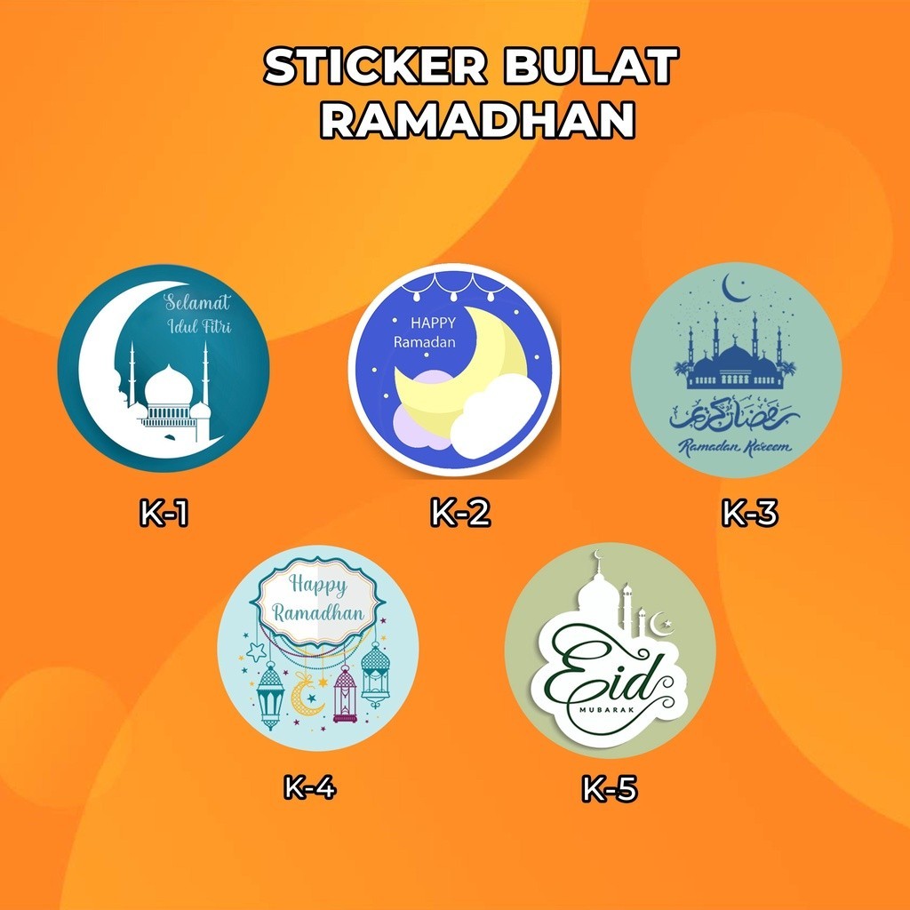 

Cetak Stiker Bulat Kue Ramadhan II Label Sticker Kue Lebaran Custom II