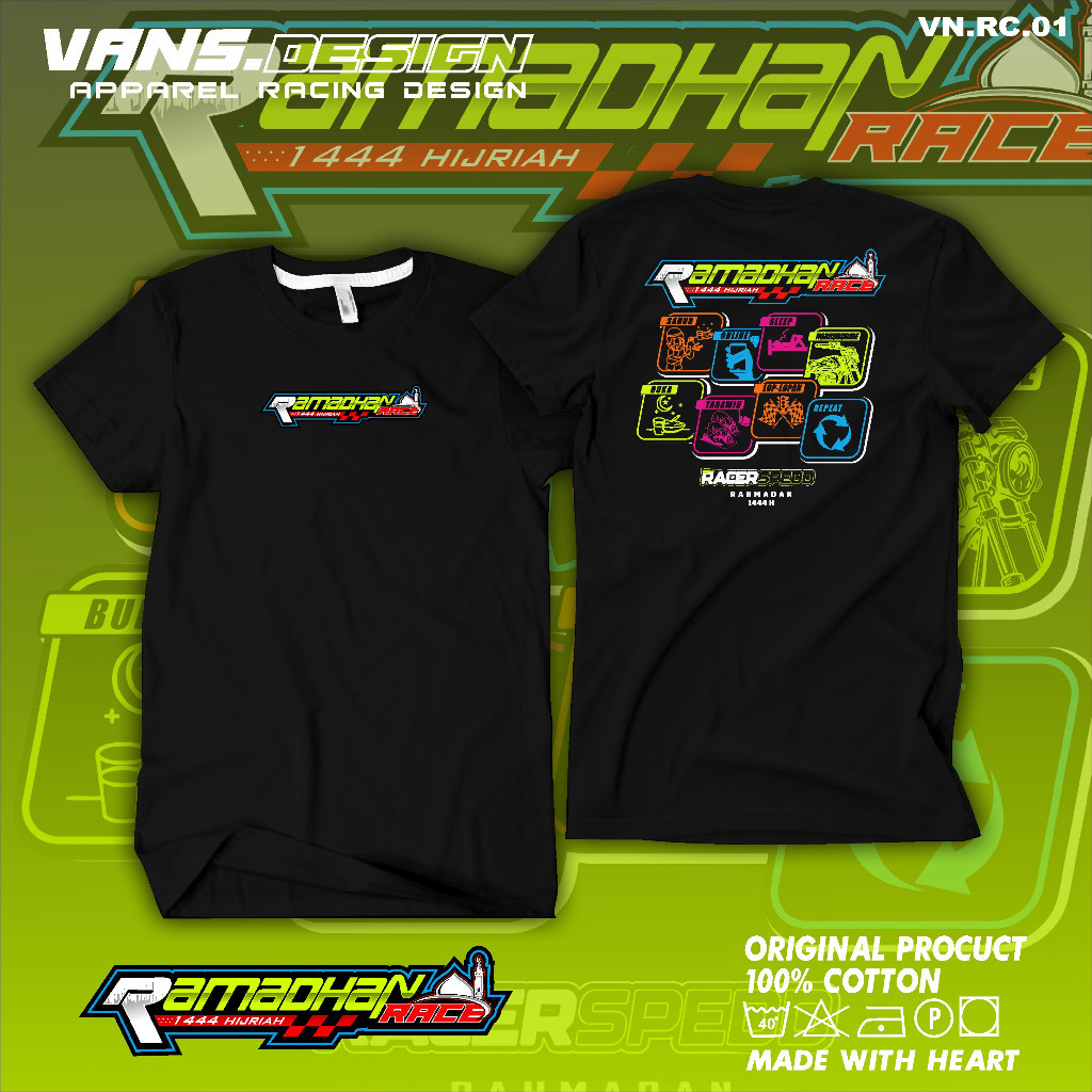 KAOS RAMADAN RACE, Kaos Racing Ramadan Race, Kaos Racing Keren