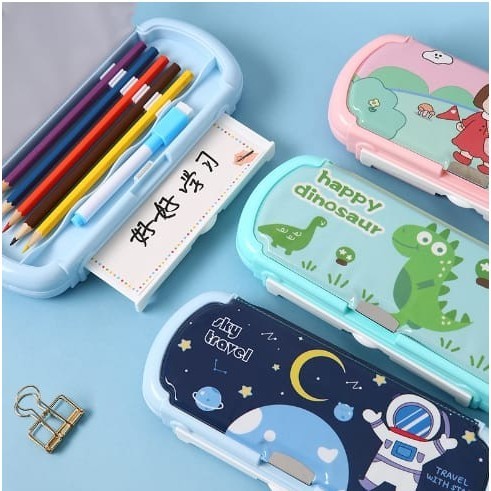 

K001 Kotak Pensil Multifungsi Motif Kartun Untuk Laki Laki Perempuan - SimplePinkGirl
