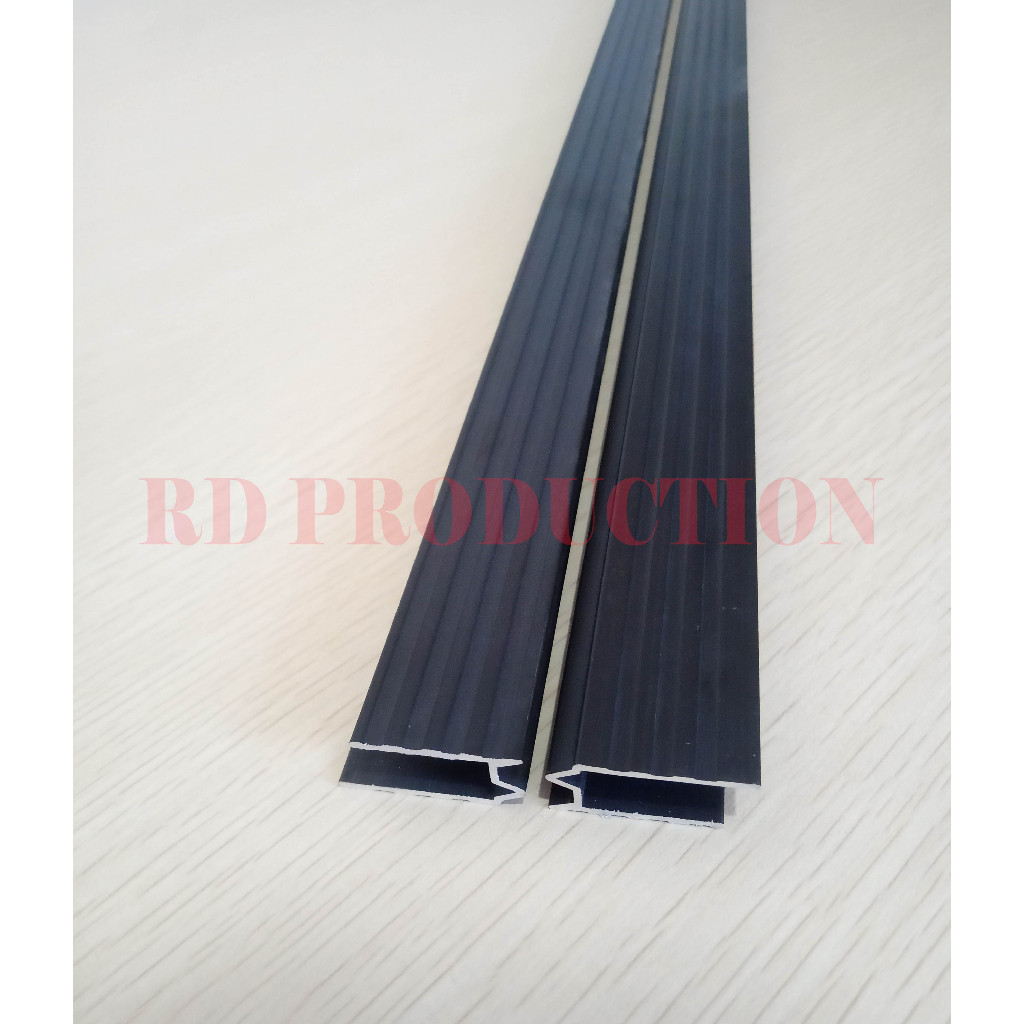 LIST ALUMUNIUM M 150cm HITAM list u List HARD CASE list box fligh caseTebal - BlackBox A2