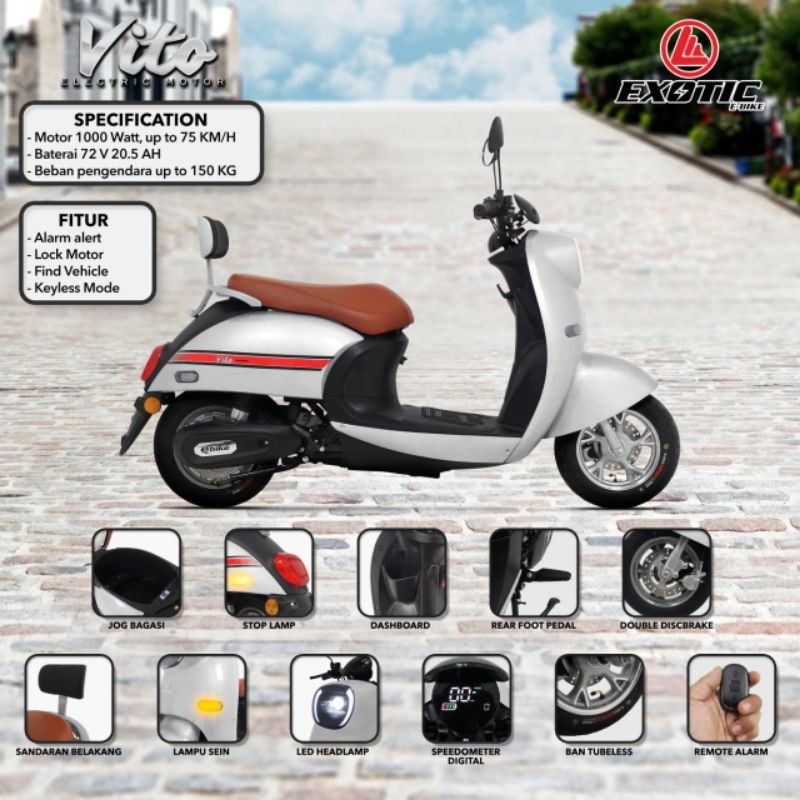 Sepeda Motor Listrik Exotic VITO Electric Bike