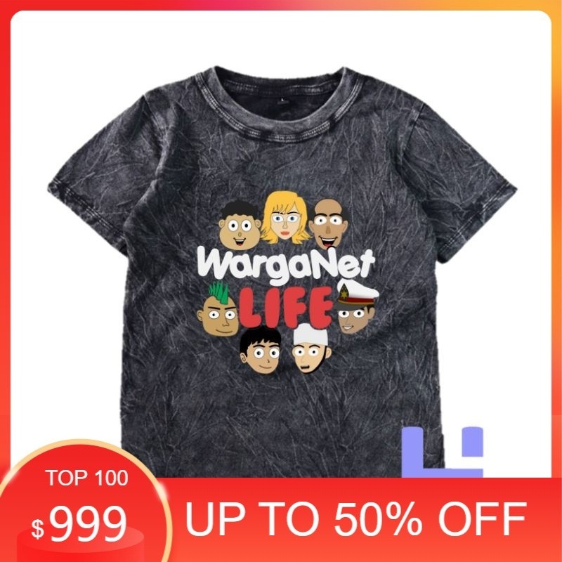 BAJU ANAK KAOS ANAK WASHED WARGANET LIFE