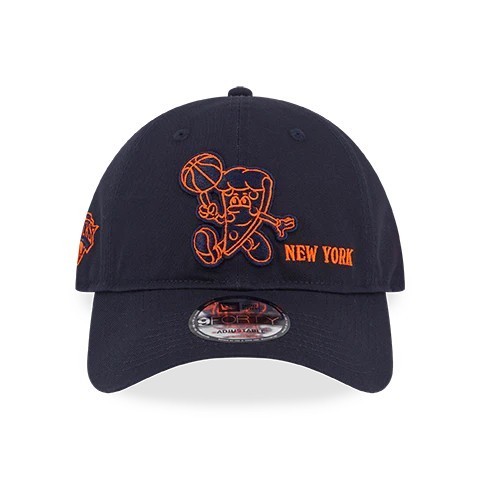 TOPI NEW ERA New York Knicks City Vibe NY Cartoon Cap ORIGINAL 100% - Adjustable