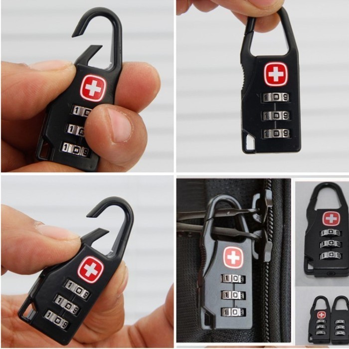 Gembok Kecil Kode Kombinasi Angka Untuk Koper Tas Ransel