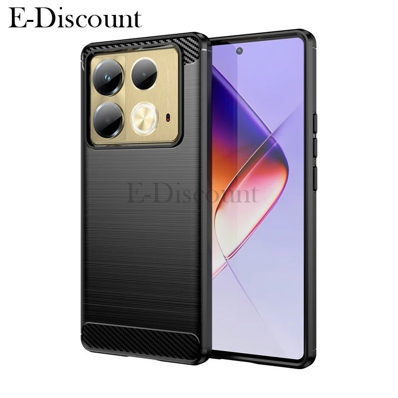 For Infinix Note 40Pro Plus 40S Phone Case Carbon Fibre Soft Lens Protect Waterproof for Infinix 40 