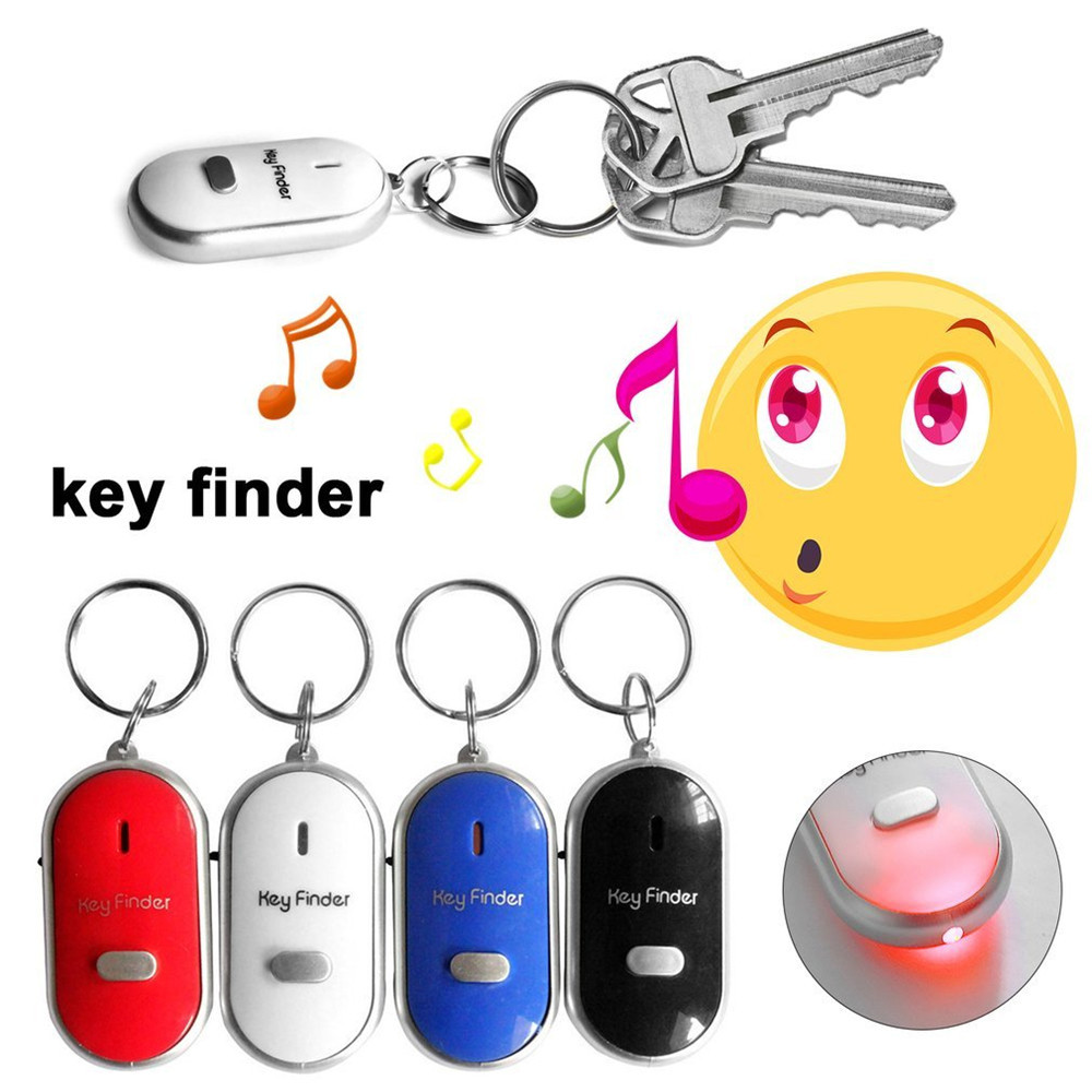 Mini Whistle Anti Lost KeyFinder Alarm Wallet Pet Tracker Smart Flashing Beeping Remote Locator Keyc