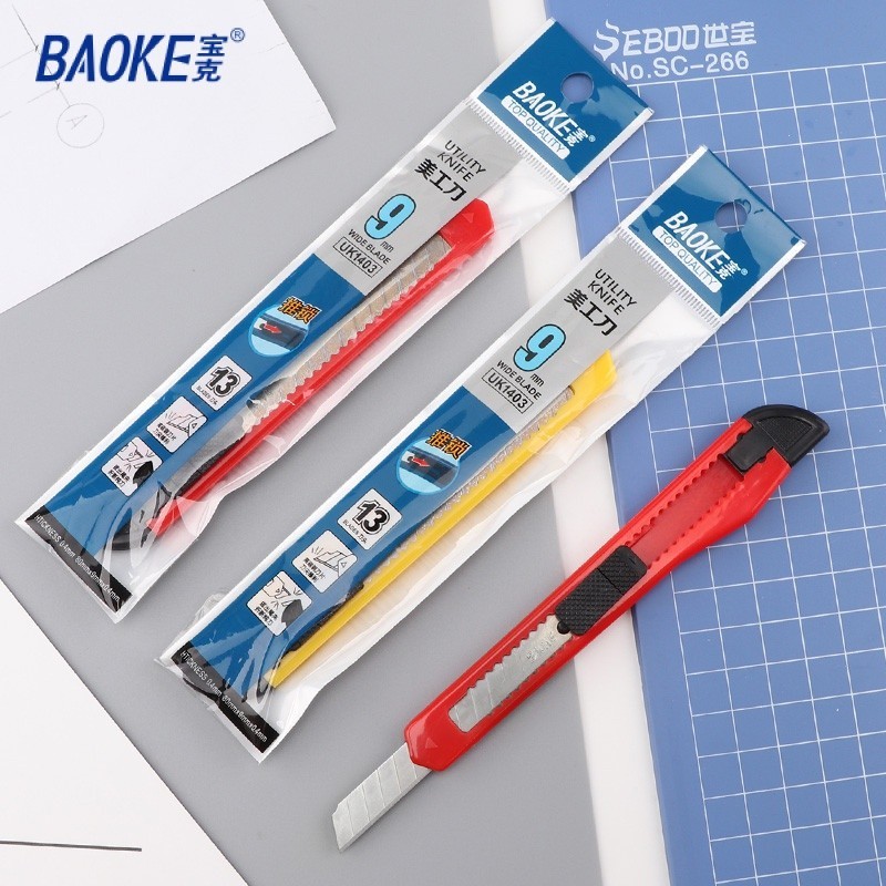 

BAOKE Cutter / Pisau Pemotong Auto-lock System Pisau Tajam UK1403