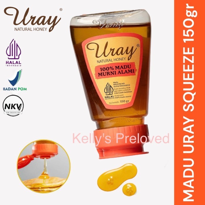 

b MADU URAY SQUEEZE 150 GR | NATURAL HONEY | 100% MADU MURNI ALAMI