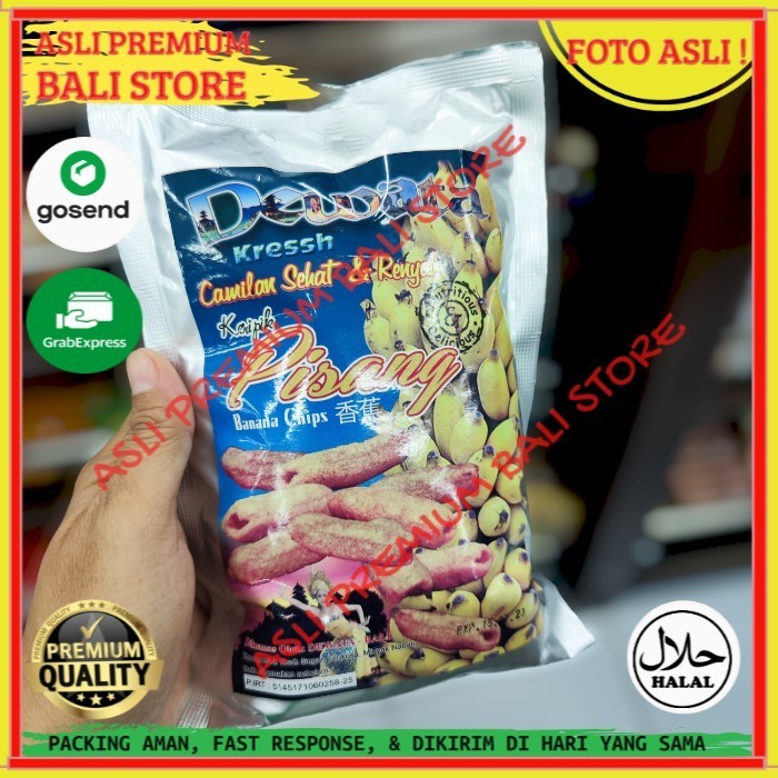 

OLEH OLEH MAKANAN CEMILAN CAMILAN SNACK KULINER KHAS ASLI ORI ORIGINAL BALI KERIPIK KRIPIK PISANG BANANA CHIPS