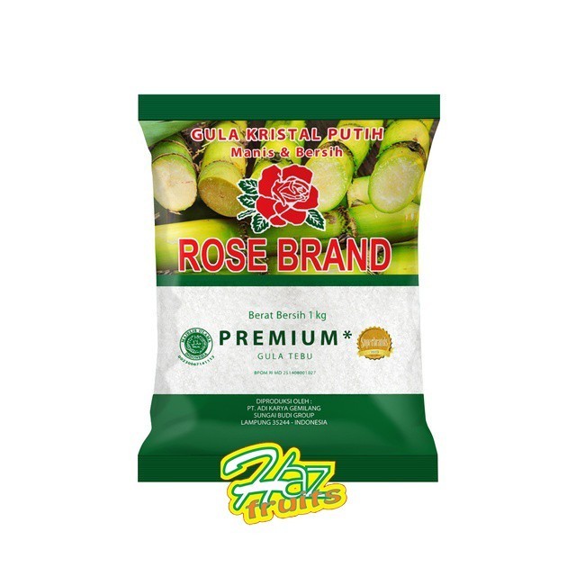 

Gula Kristal Putih Premium Rose Brand 1Kg