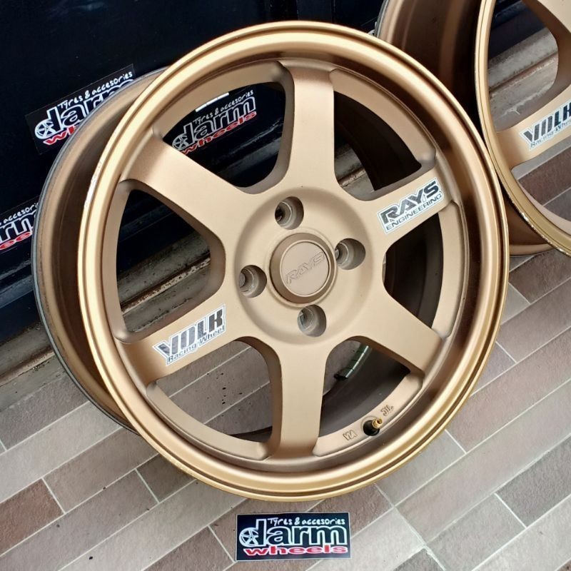 velg Te37, wedsport, enkei tulang, enkei tuning R15 pcd 4x100 Cocok buat mobil brio, agya, ayla, cay