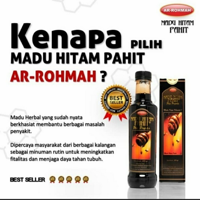 

madu hitam pahit plus propolis