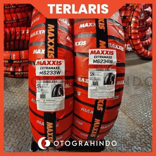 April Super Flsh Sale PAKET BAN MOTOR SUPERMOTO KLX 110/70-17 & 130/70-17 MAXXIS EXTRAMAXX Paket Sep