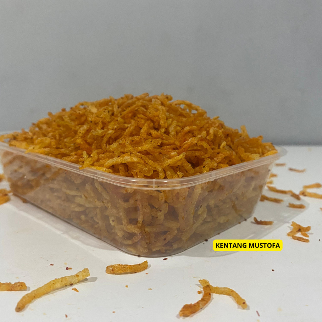 

TERMURAH KENTANG GORENG MUSTOFA 250 GR PEDAS MANIS GARING KRIUK TANPA BAHAN PENGAWET