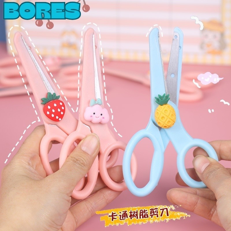 

BORES Gunting Lucu Alat Tulis Anak Sekolah Kartun Diy Kertas Buatan Tangan Kantor Kecantikan Portabel Portabel Portabel Scissors