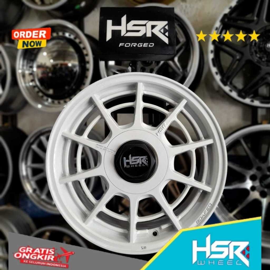 Velg HSR Original Boafeo Ring 15 Lebar 6,5 R16 4X100 ET42 White