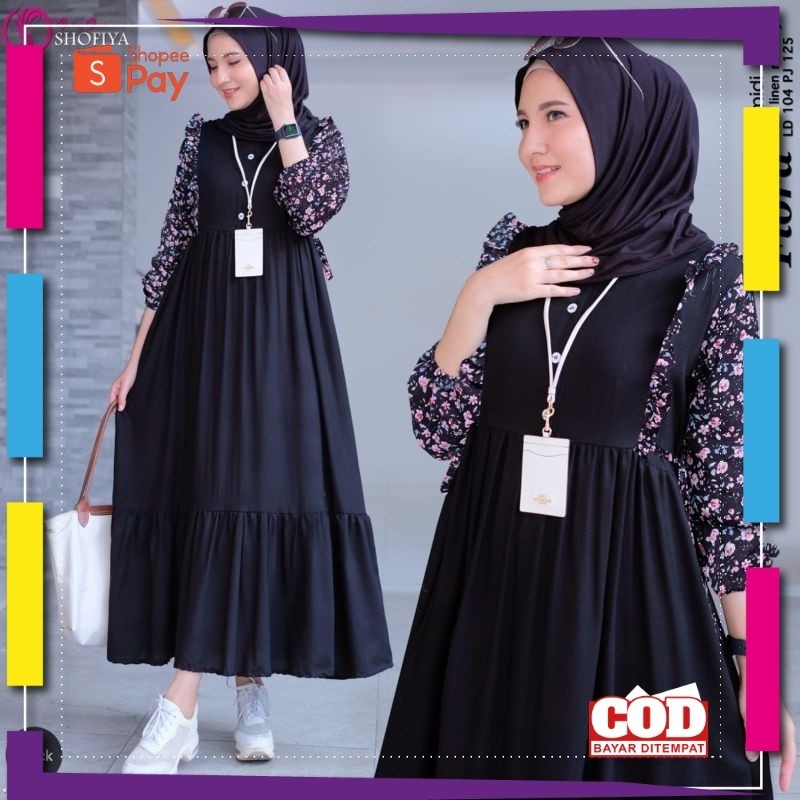 [PREMIUM BIG SALE] elma gamis crinkle premium shofiya gamis jumbo ld120 ld 110 xl xxl gamis kondanga