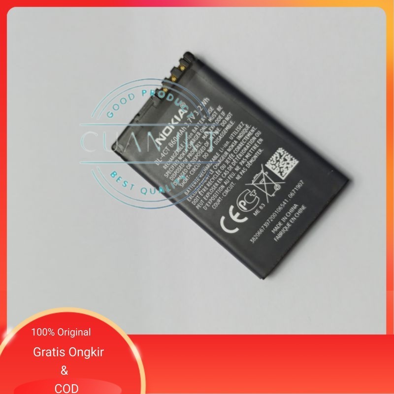Original BATERAI BATRE NOKIA BL - 4CT BL4CT NOKIA X3-00 / 5310 / 5630 / 6600 ORIGINAL