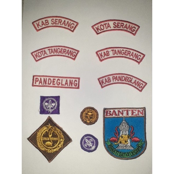 1 Set Atribut Pramuka Kab. serang, Kota Serang, Kab. Tangerang, Kota Tangerang dan Pandeglang