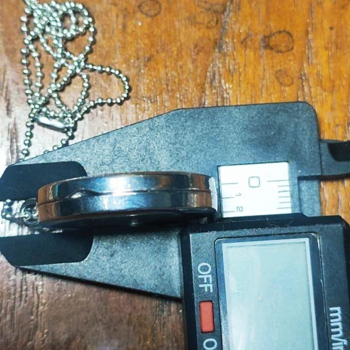 kalung pendat tabung kaca liontin couple tempat foto