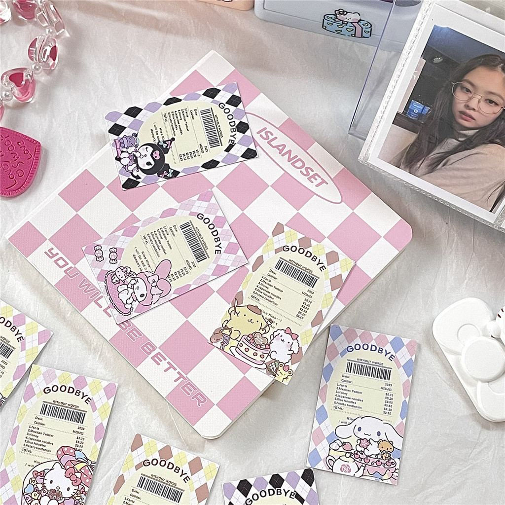 

20Pcs Sanrio Sealing Sticker Stiker Segel Lucu Stiker Motif Bill Stiker cinnamoroll kuromi