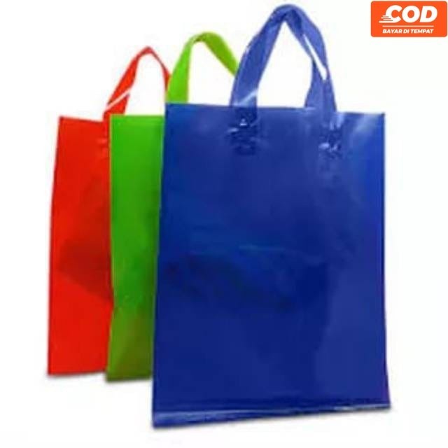 

Tas Softhandle murah uk. 20x28 isi 50pcs/Plastik Packing warna/Shopping bag warna/Tas souvenir warna