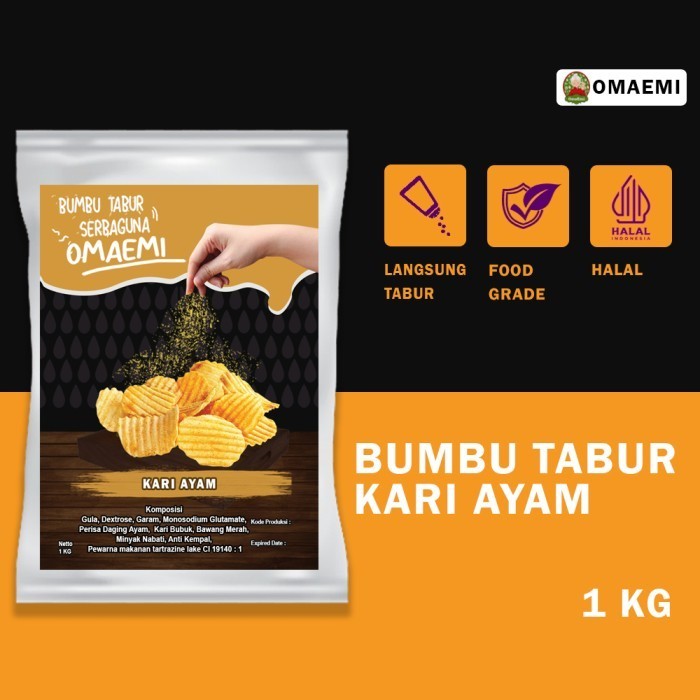 

New Produk-[sukron_86] BUMBU TABUR KARI AYAM HALAL KUALITAS TERJAMIN 1 KG