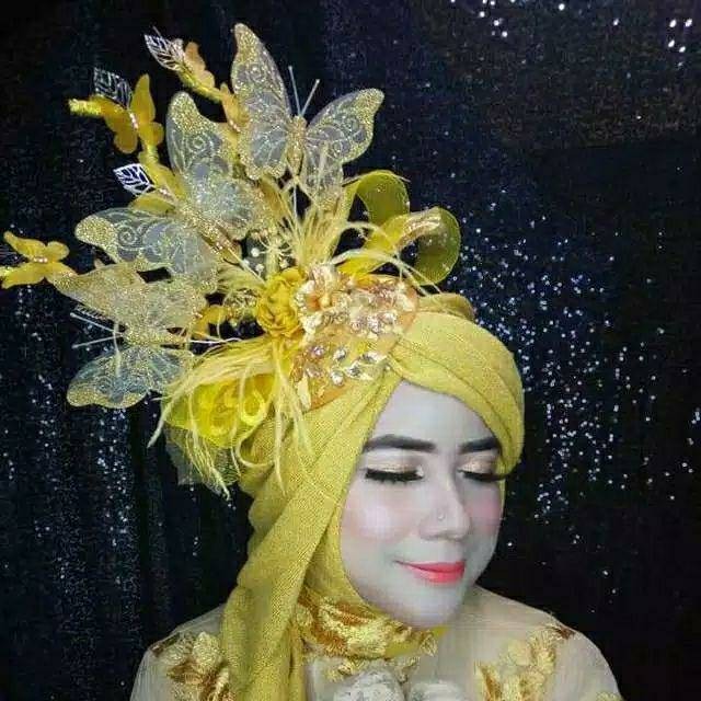 [PROMO] Fascinator kupu topi hijab aksesoris pengantin / mayoret