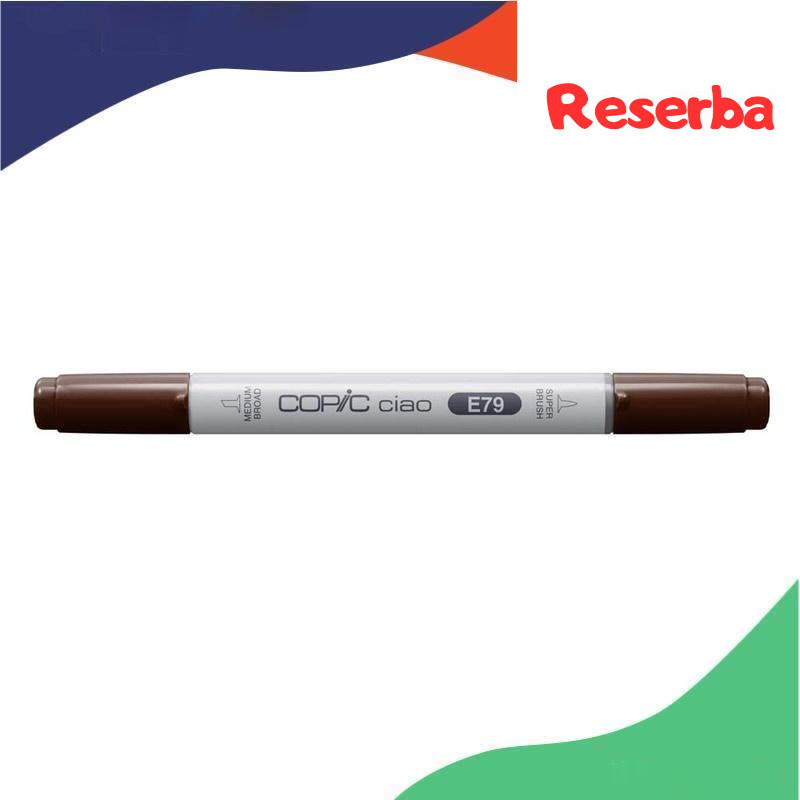 

Copic Ciao Sketch Grafi Marker E79 CASHEW Warna kulit Alcohol Based Refillable Made In Japan ( Clearance Sale)