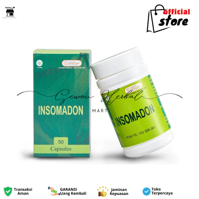 INSOMADON HERBAMED, Herbal Sedative Mengatasi Gangguan Tidur