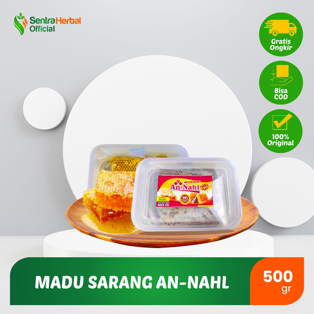 

Madu Sarang An nahl 500gr - herbal Mempercepat penyembuhan luka Menurunkan kolesterol jahat Melindungi fungsi hati