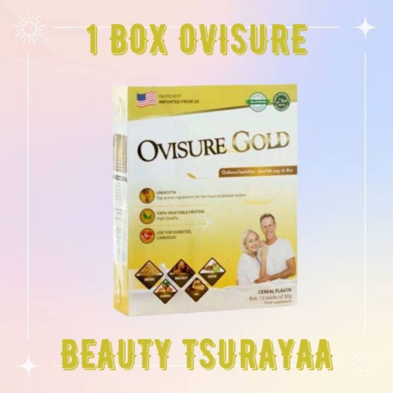 

( READY STOK ) OVISURE GOLD PLUS MILK 1 BOX 12 SACHET SUSU TULANG & SENDI VITAMIN NYERI SENDI ATASI OSTEOPOROSIS REMATIK SUSU BUBUK VITAMIN SYARAF KEJEPIT