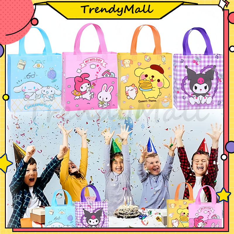 

Tas ulang tahun hadiah karakter sanrio /goddie bag birthday anak snack bag/Tas Souvenir Ulang Tahun Anak