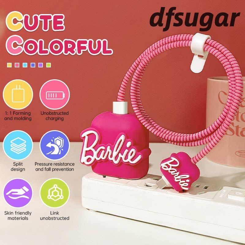 Casing Pelindung Pengisi Daya Strawberry Bear Set Casing Pelindung Kabel Data Cocok untuk OPPO df