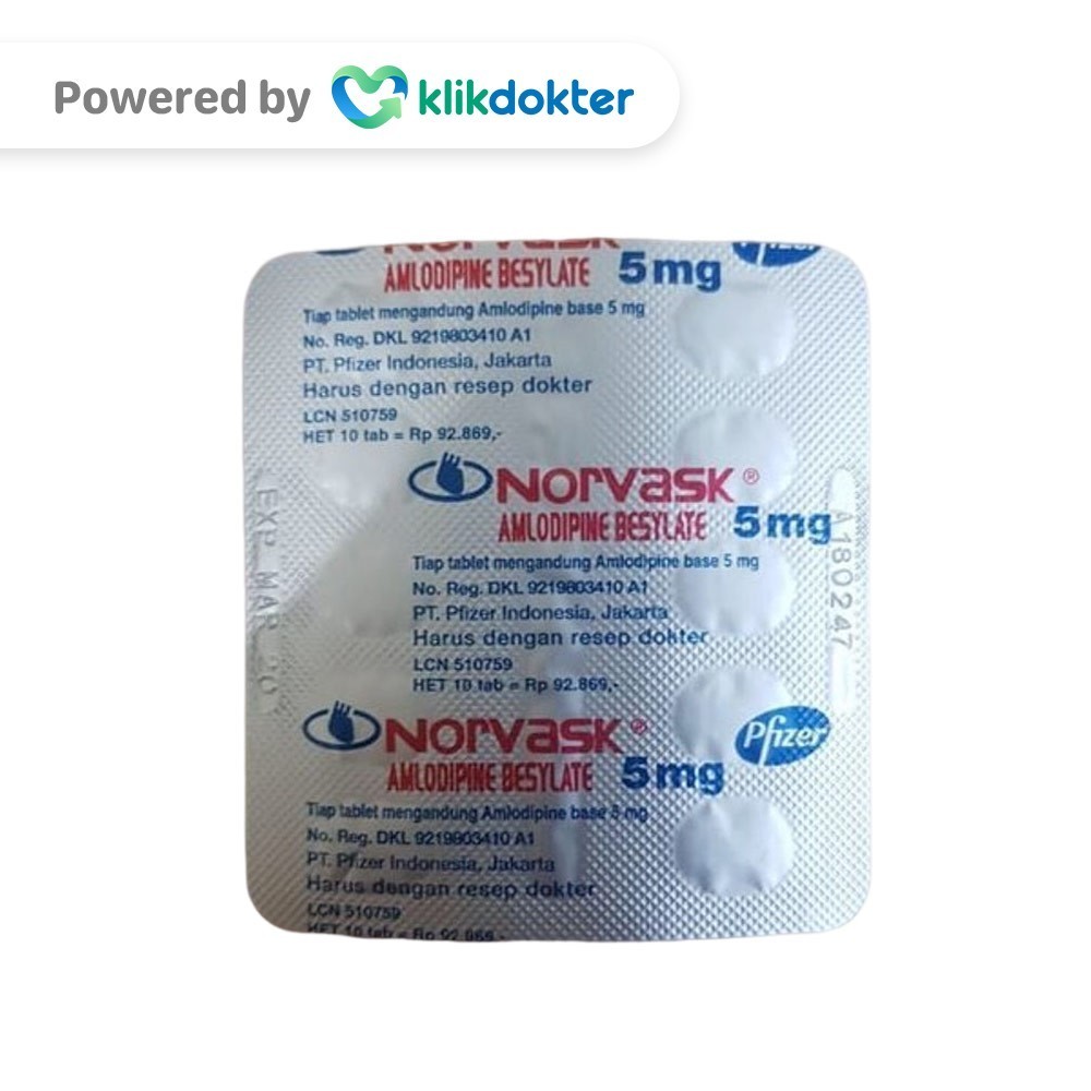 Norvask 5mg 10 Tablet