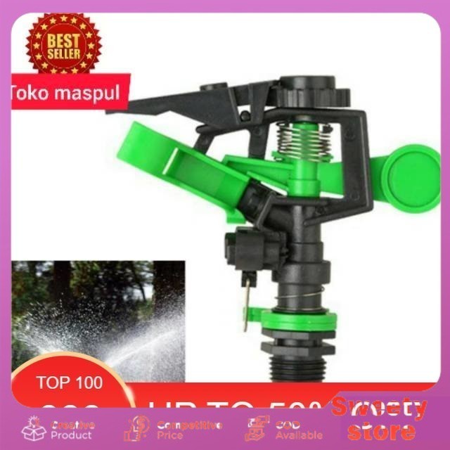 SPRINKLER TEMBAK OTOMATIS  SPRINKLE KINCIR AIR SPRINKLER IRIGASI ROTASI 360 DERAJAT-COD