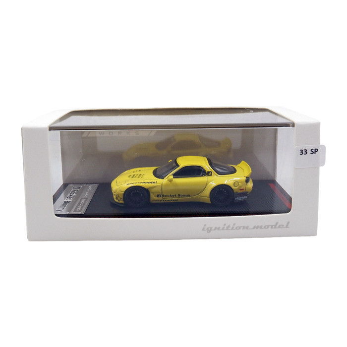 Ignition Model Mazda RX-7 FD Rocket Bunny Yellow - 33SP-SP2