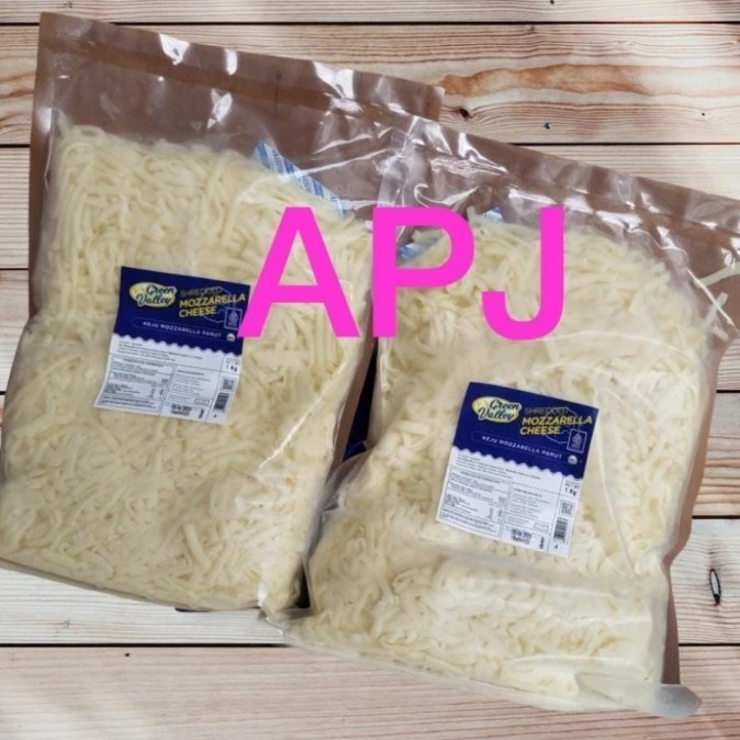

keju mozzarella mozarela mozarella green valley shredded parut 1kg