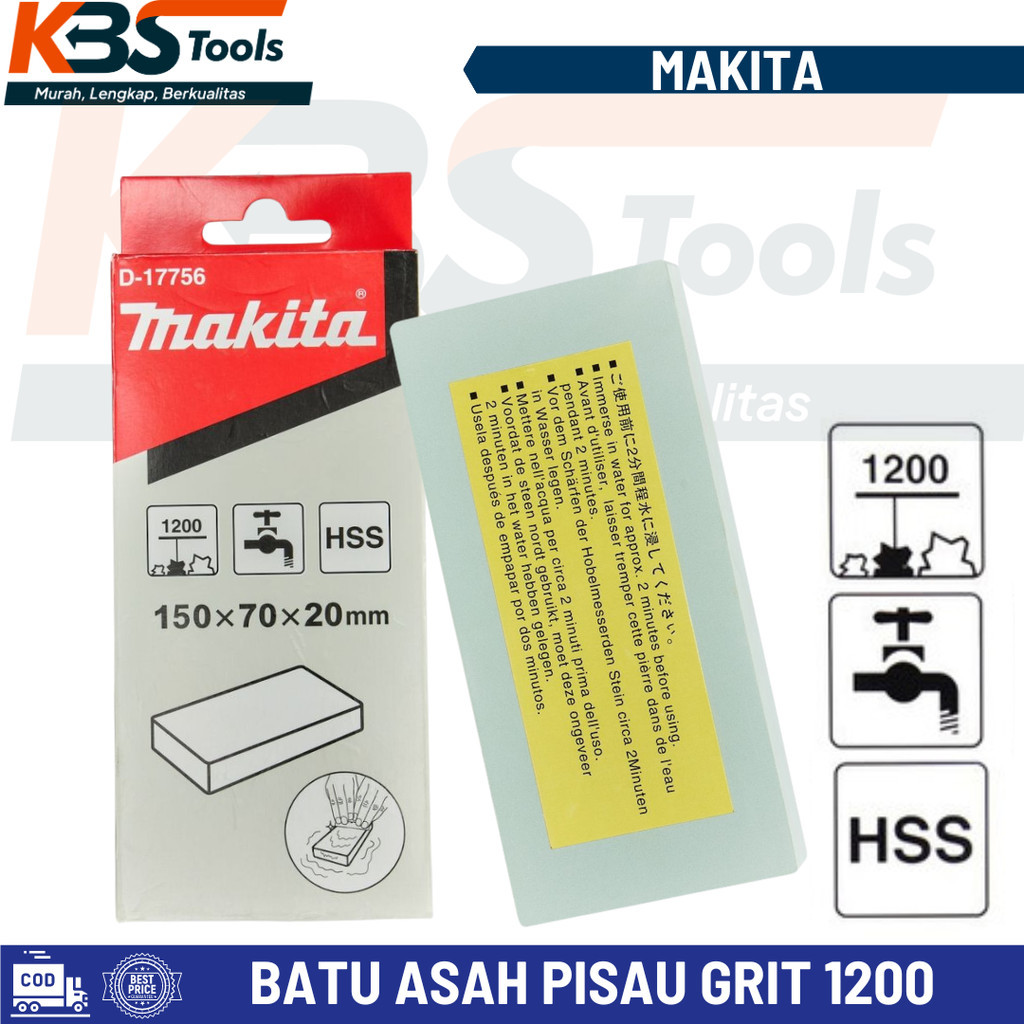 MAKITA Batu Asah Mata Pisau Planer Ketam HSS 150x70x20 Pengasah Grit 1200