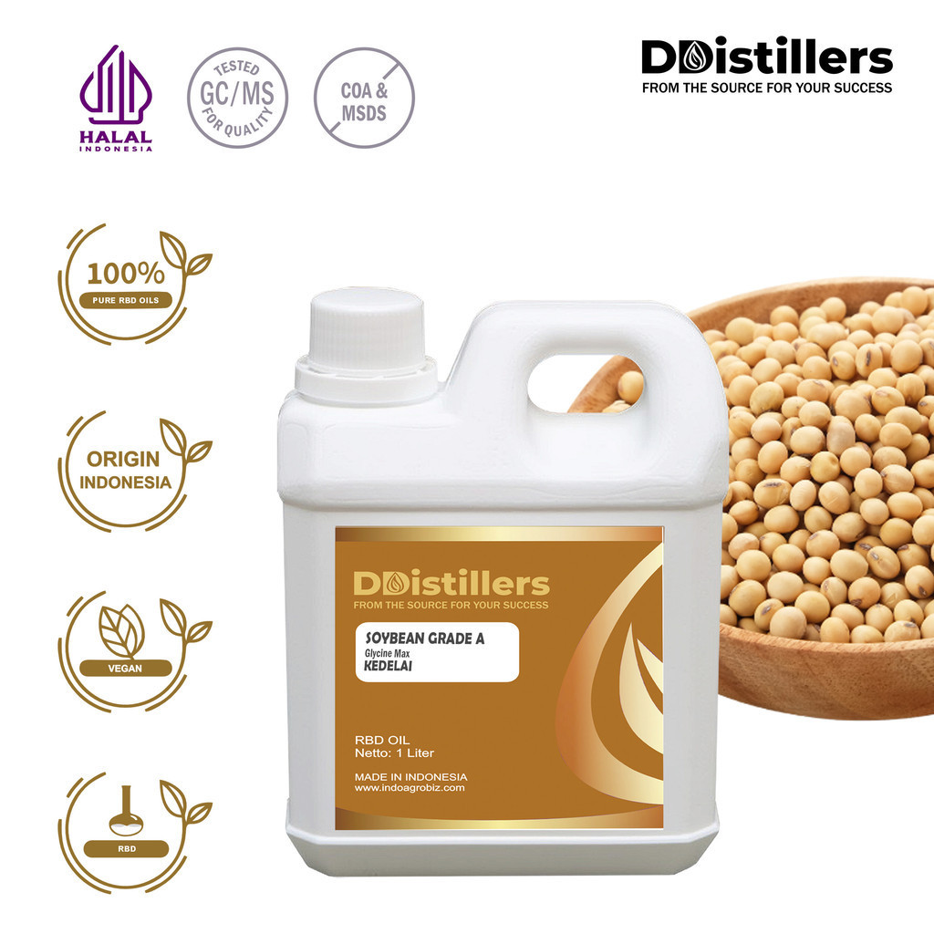 

Soybean / Kedelai Grade A RBD Oil Murni 100%, 500ML-1L HDPE