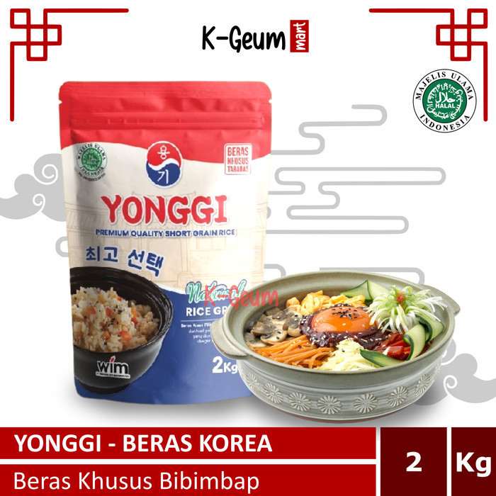 

Beras Korea Yonggi | Beras Bibimbap Halal 2kg