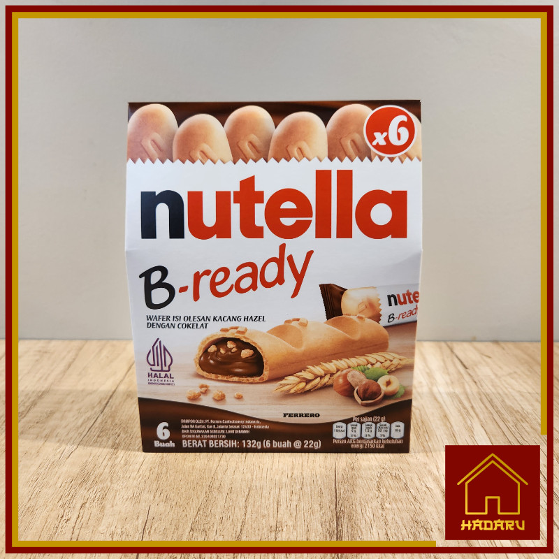 

Biskuit Nutella Be Ready / Nutella B-Ready 132Gr Isi 6