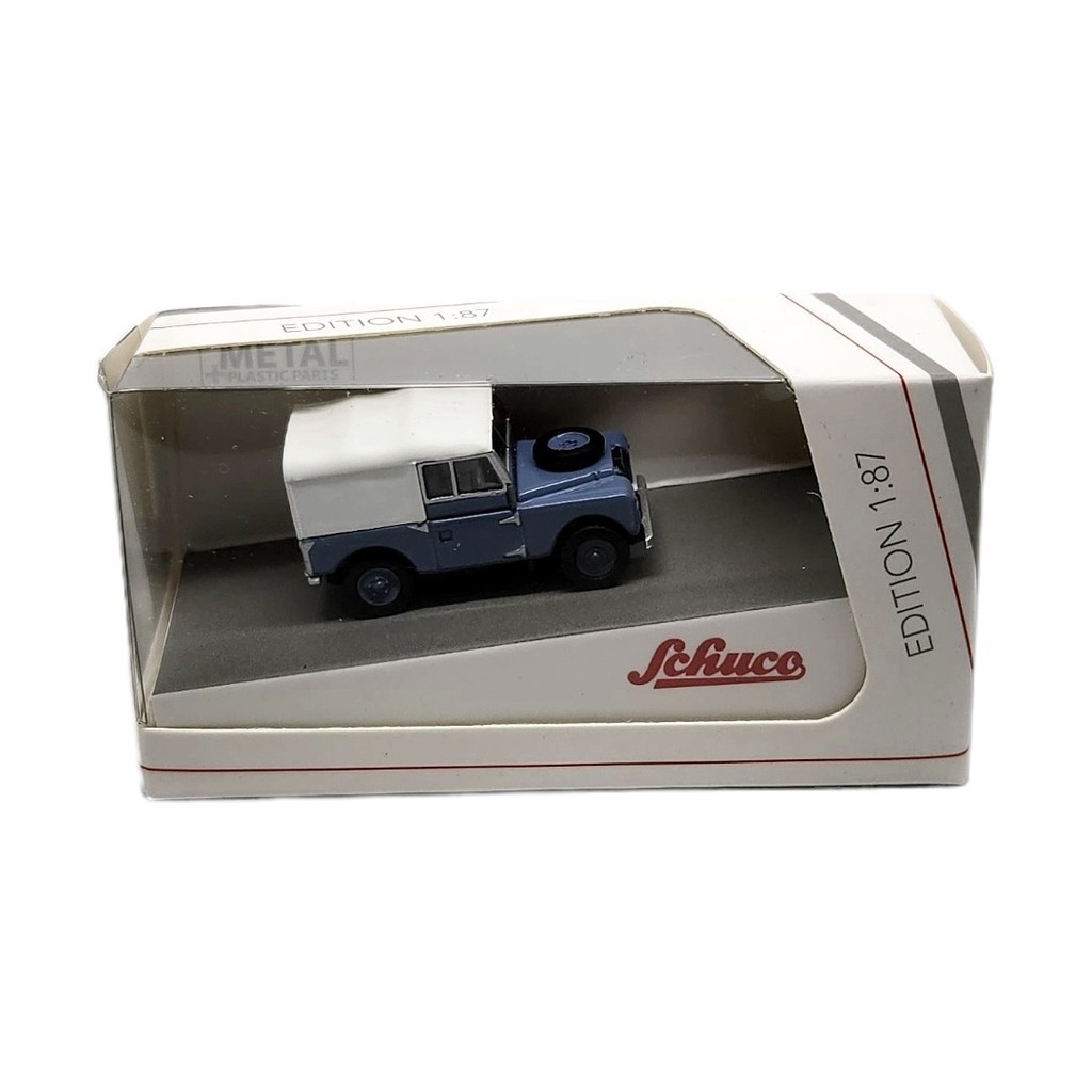 Schuco 1/87 Land Rover 88 Biru Atap Putih