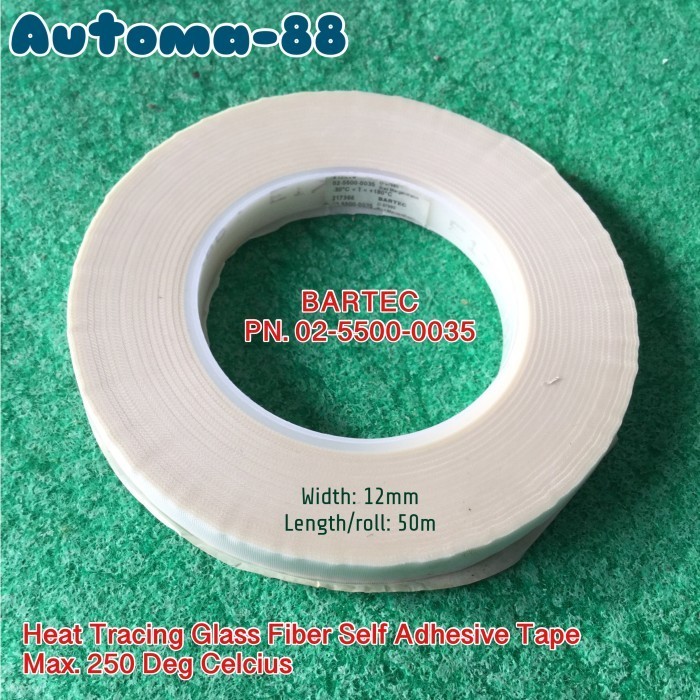 

BARTEC 02-5500-0035 Heat Tracing Glass Fiber Self Adhesive Tape 250C NN25