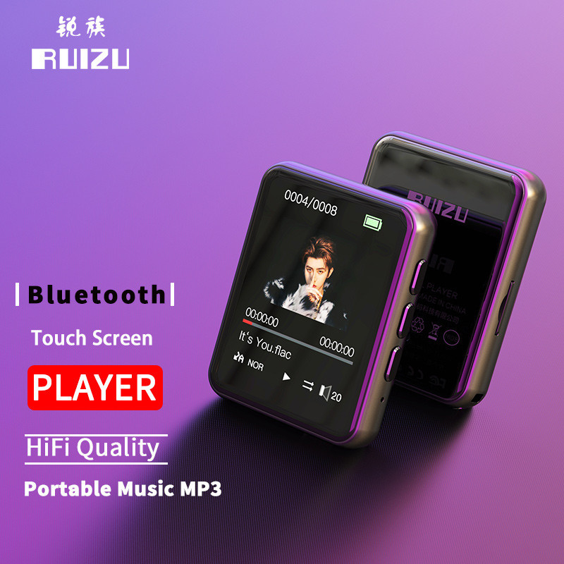 RUIZU M4  Music MP3 Player With Bluetooth Mini Touch Screen Video Player Support Speaker TF Card FM 