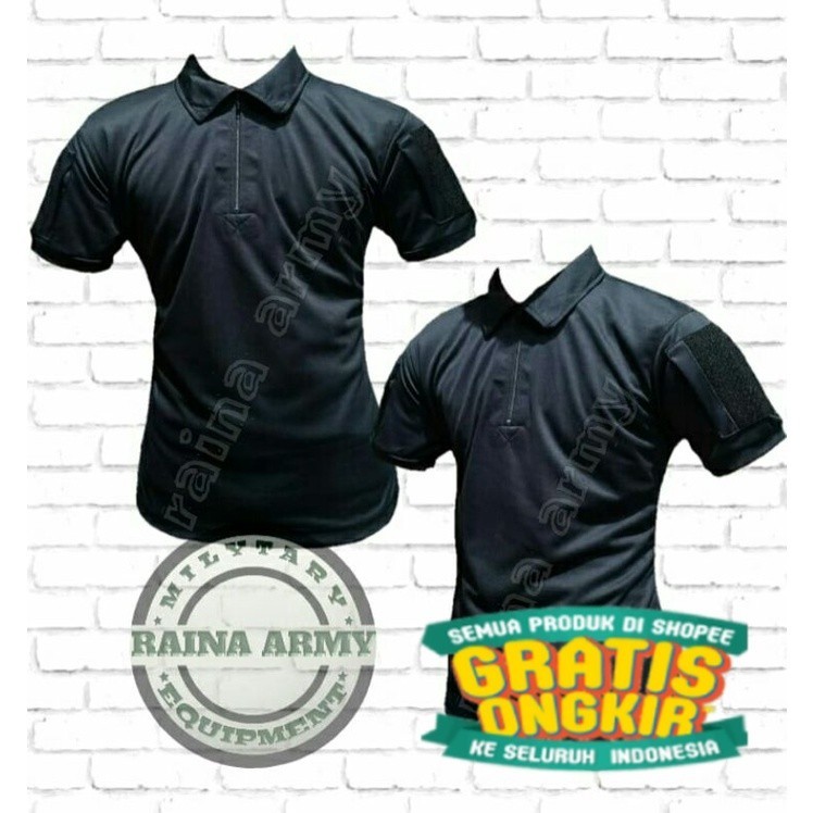 kaos bdu dryfit kaos tactical bdu wangki jersey dryfit lengan pendek hitam biasa/ jumbo big size bes