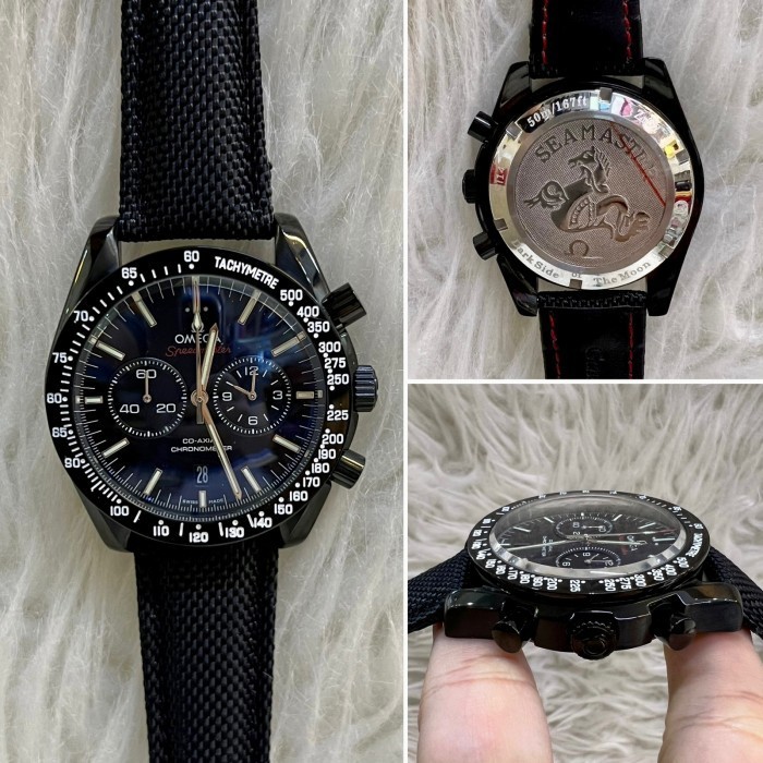 HOKKI JAM TANGAN PRIA OMEGA QUARTZ JAPAN SUPER PREMIUM CHRONO