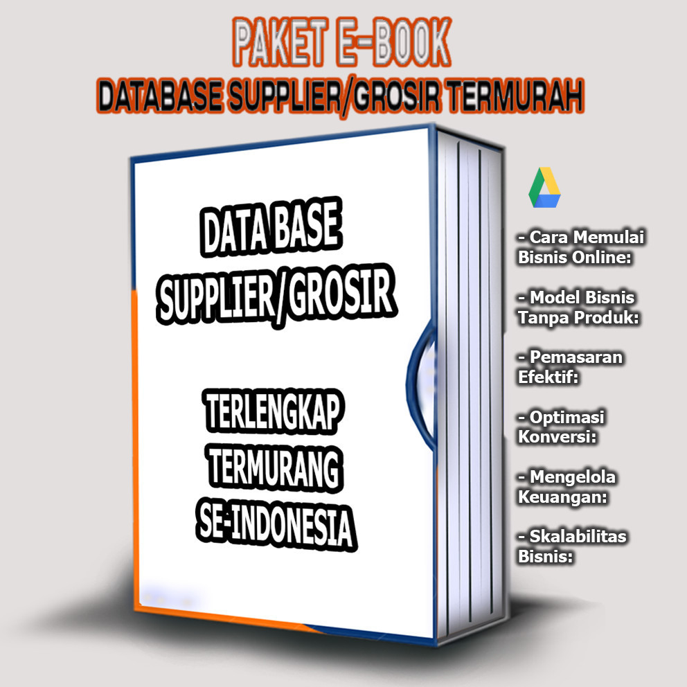 Database Supplier Terlengkap Indonesia - Supplier & Grosir termurah untuk Bisnis Jualan Online Drops