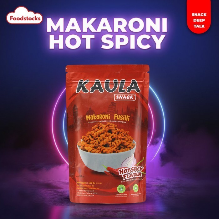 

TERMURAH Makaroni Fusilli Hot Spicy 100gr Kaula Snack